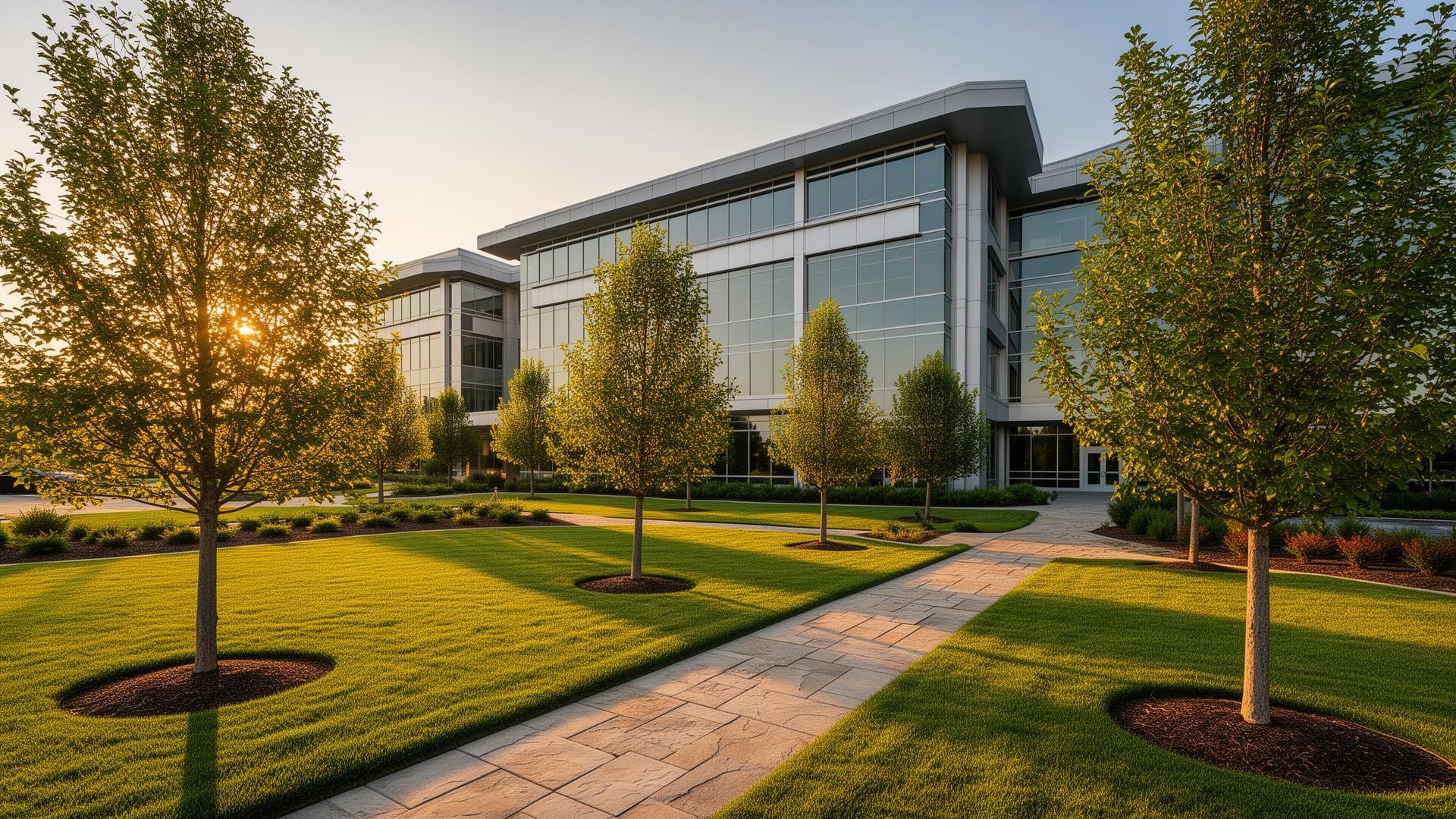 Commercial landscaping project